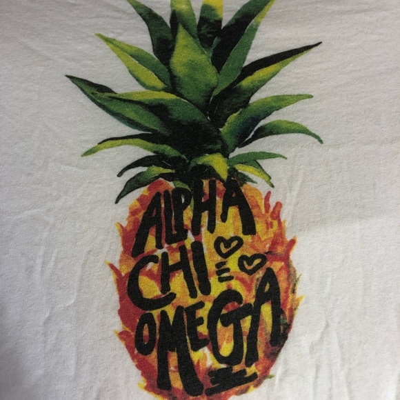 Alpha Chi Omega Pineapple Tank Top - Picture 2 of 2